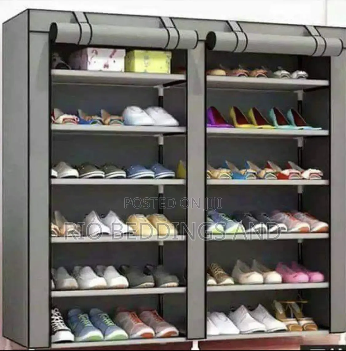 Shoe Rack With Two Columns and Six Layers
