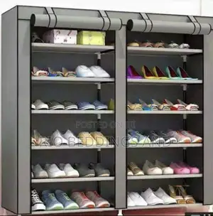 Shoe Rack With Two Columns and Six Layers