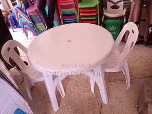 Plastic Table N 2 Chairs