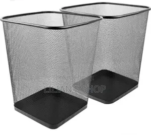 Metal Mesh Square Trash Can
