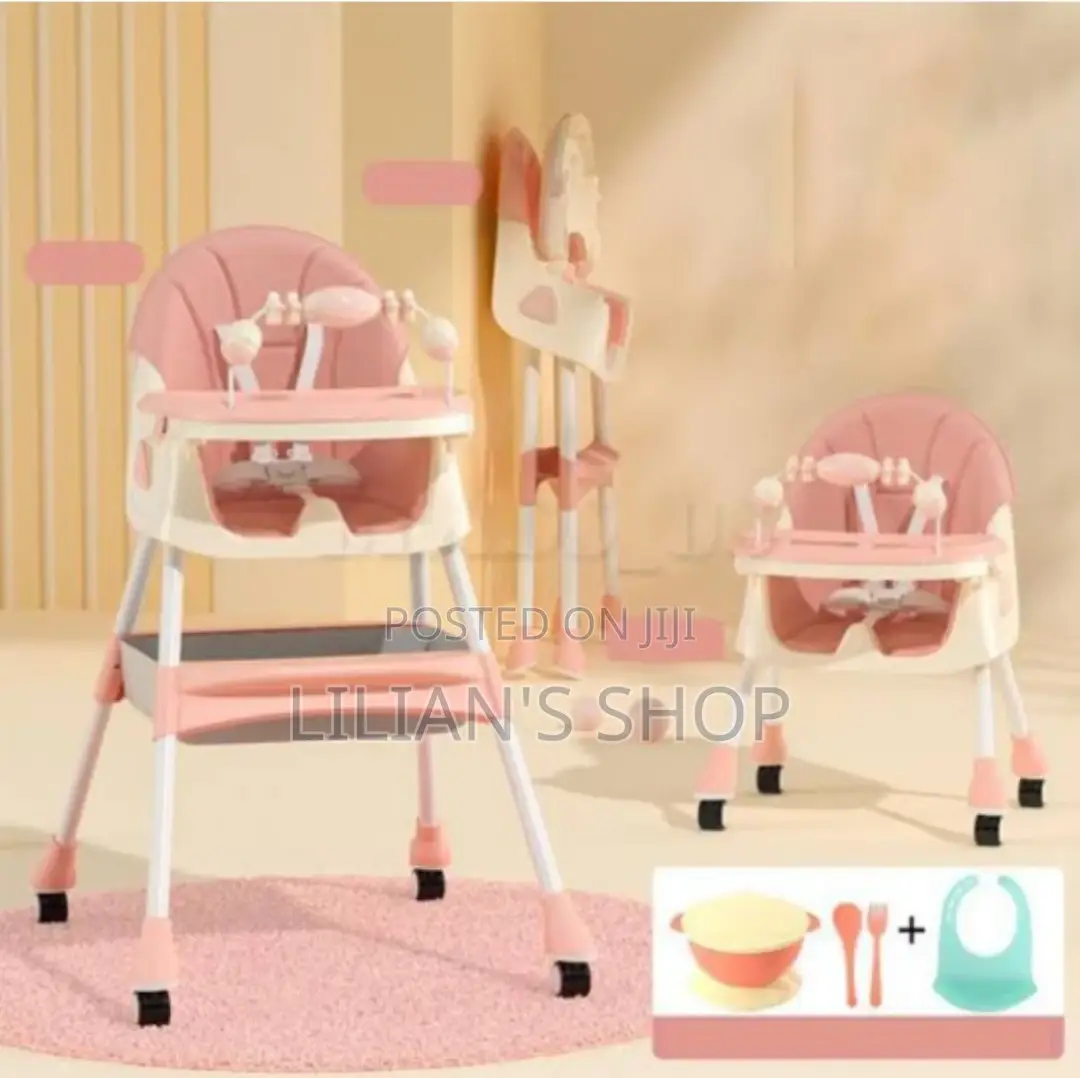 Baby Dining High Chair With Wheels