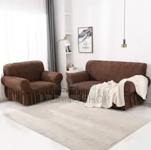 3:2:1 Six Seater Brown Sofa Cover