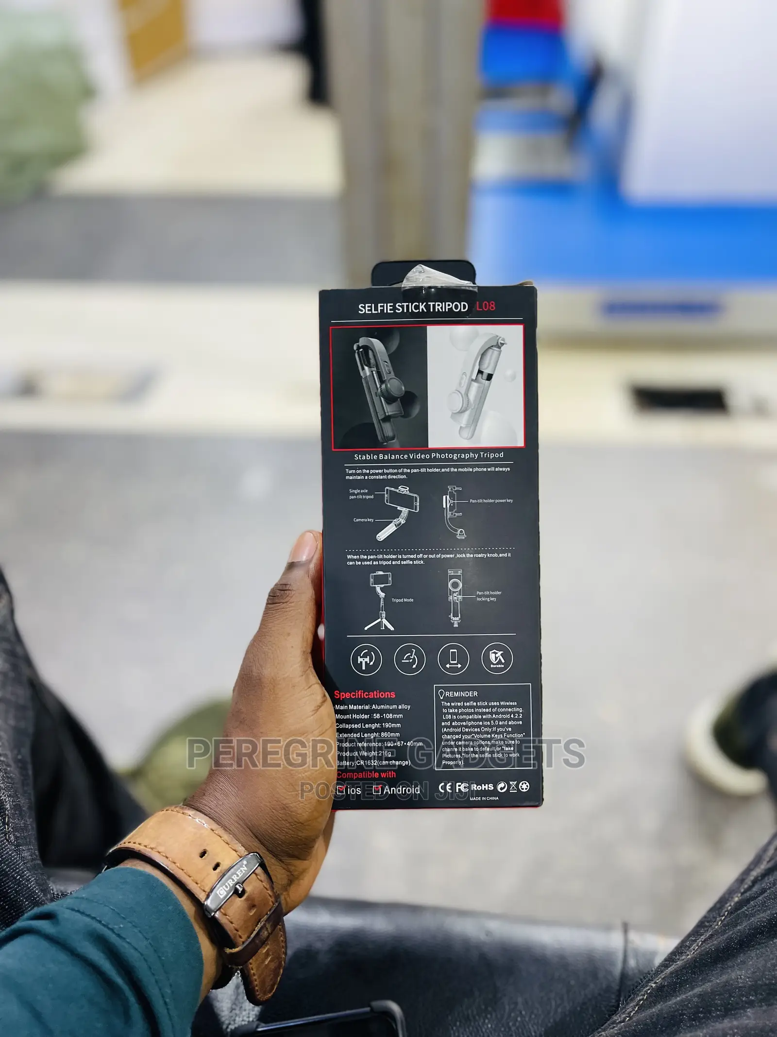 L08 Gimbal Smart Stabilizer Selfie Stick Tripod Stand