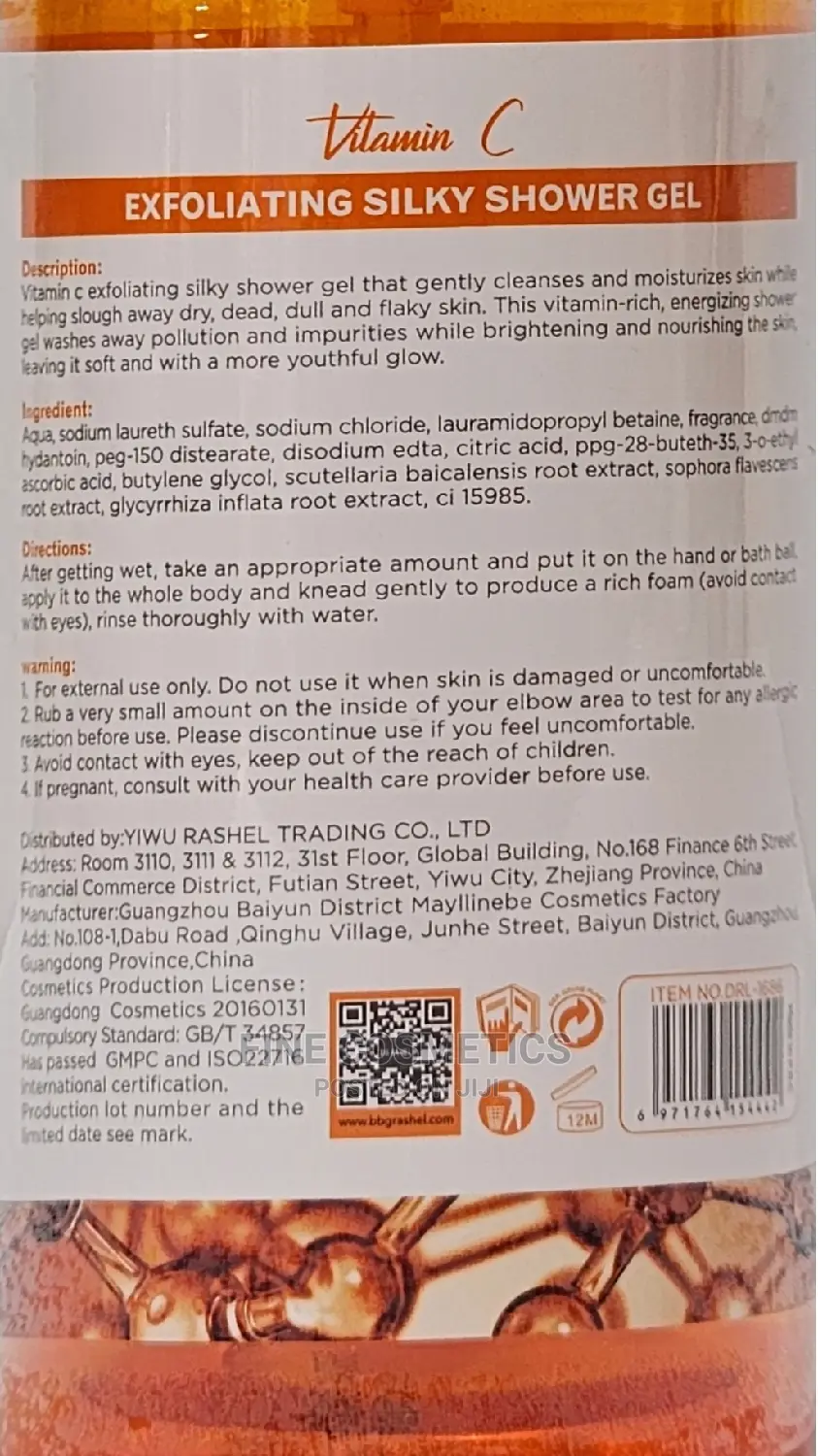 Dr Rashel Vitamin C Exfoliating+Brightening Silky Shower Gel