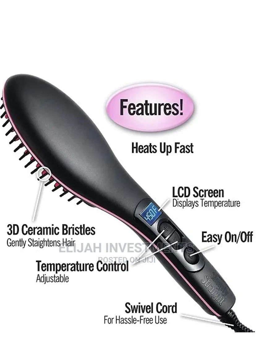Straight Ceramic Hair Straightener Device