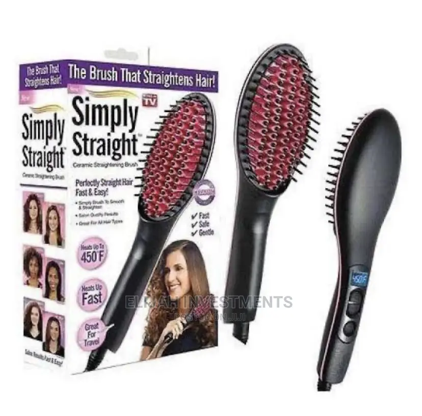 Straight Ceramic Hair Straightener Device
