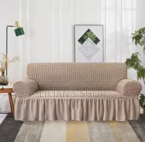 3:1:1 Five Seater Double Khaki Sofa Cover