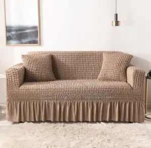 3:1:1 Five Seater Double Khaki Sofa Cover