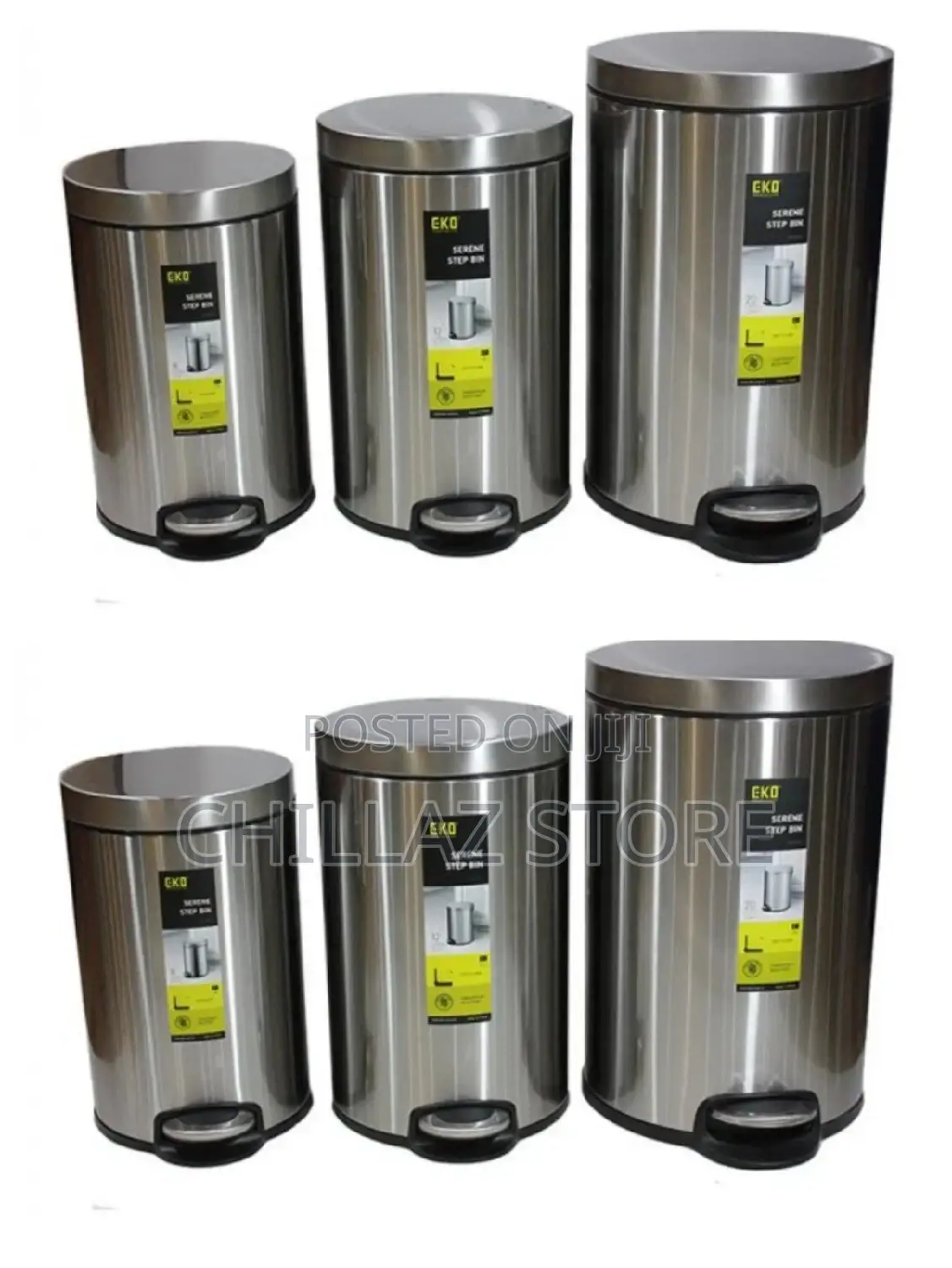 Office Stainless Steel Waste Bin.