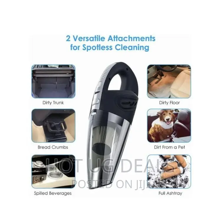 Car Vacuum Cleaner + Tire Inflator - Black