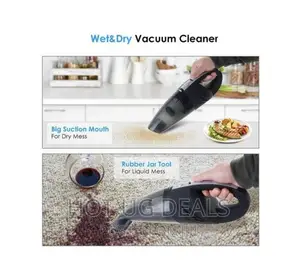 Car Vacuum Cleaner + Tire Inflator - Black
