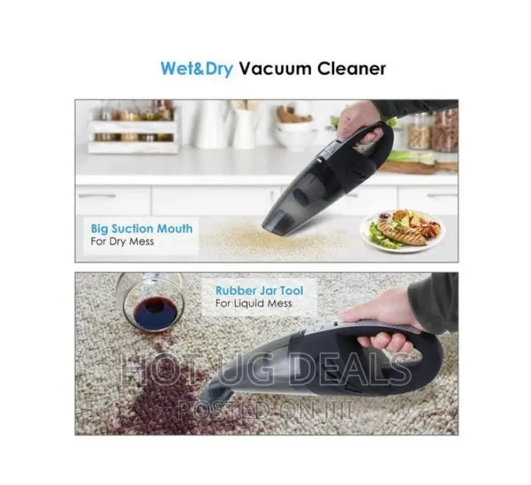 Car Vacuum Cleaner + Tire Inflator - Black