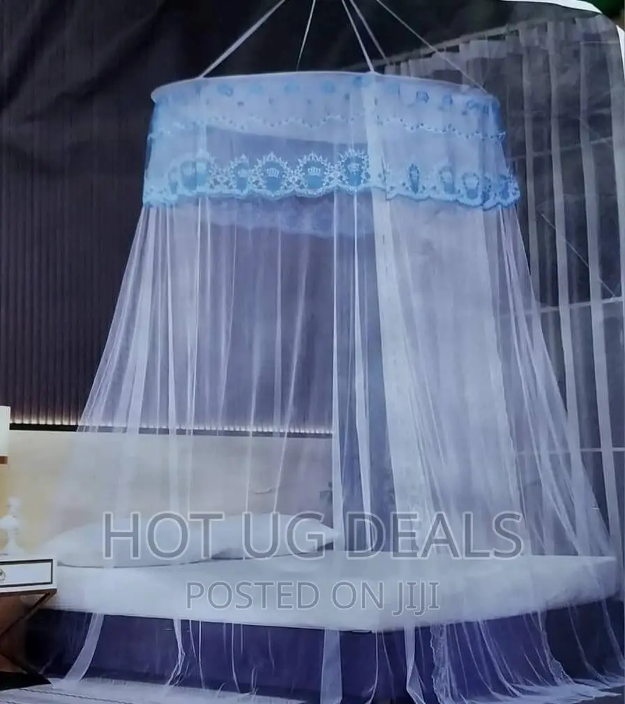 6by6 Round Hanging Mosquito Net - Light Blue
