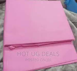 4pc 4x6 Cotton Bedsheets With 2 Pillowcases- Pink