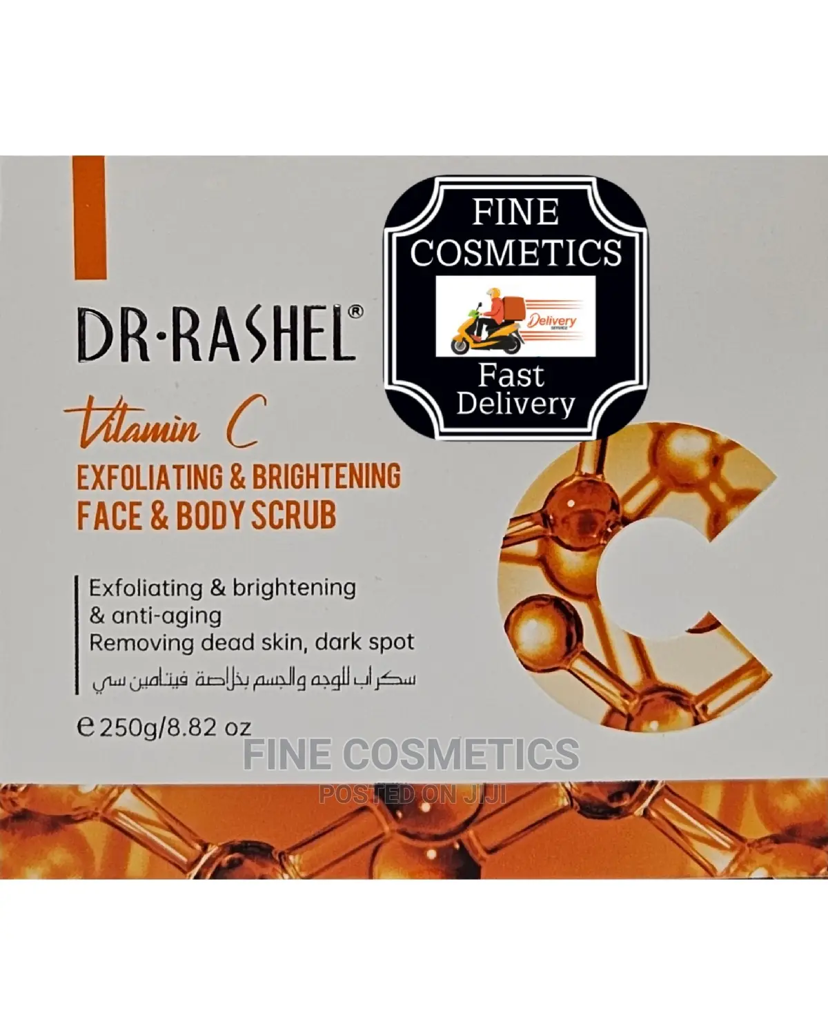 Dr Rashel Vitamin C Exfoliating+ Brightening Face+Body Scrub