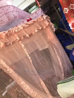 Square Mosquito Net With Designs ( With Stands)