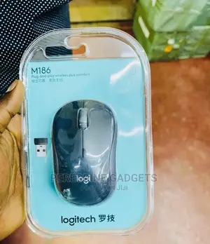 Logitech M186 Plug-and-Play Wireless PLUS Comfort Mouse