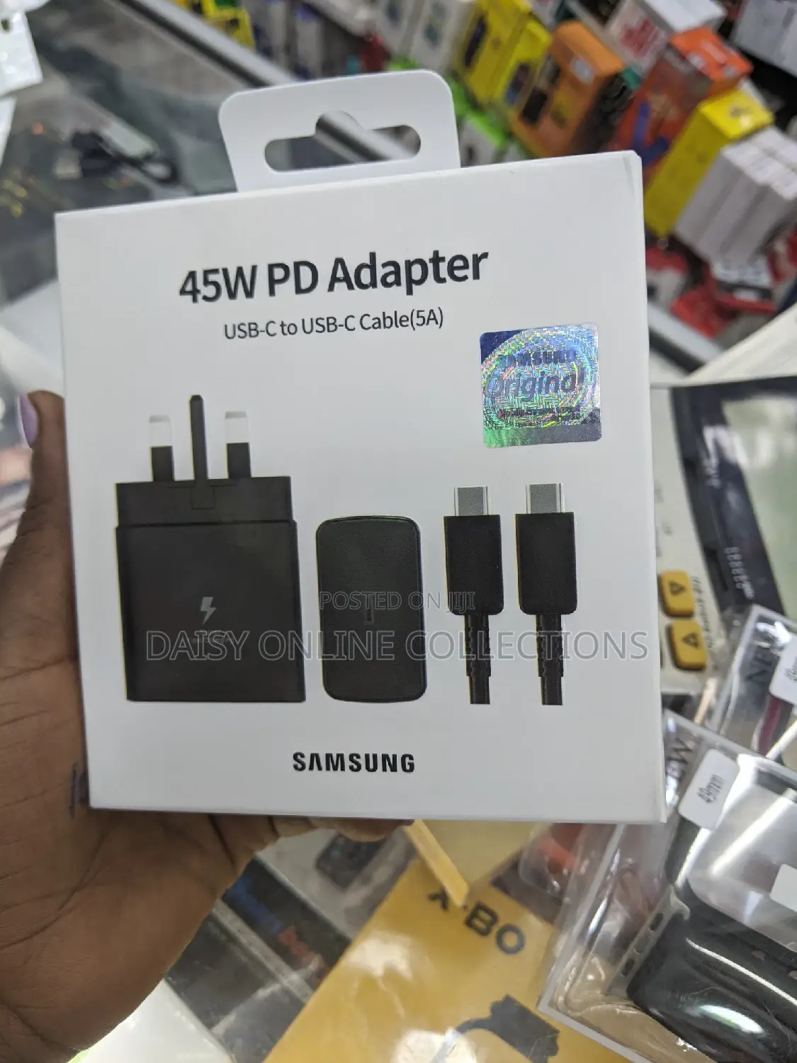 45w C to C Samsung Charger Black