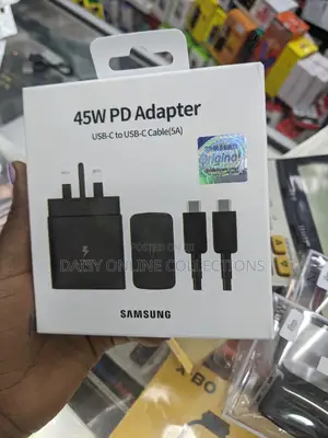 45w C to C Samsung Charger Black