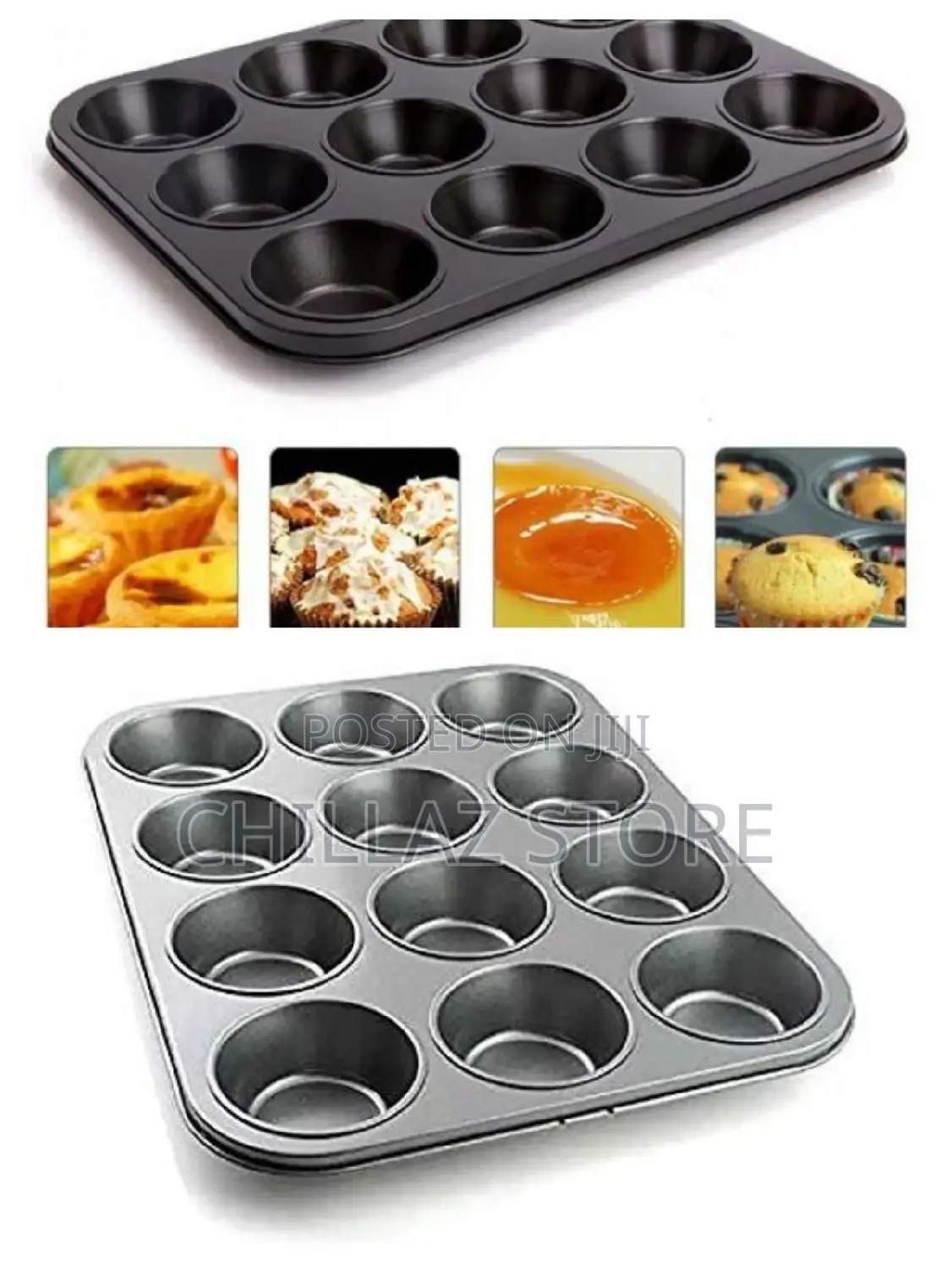 12cupcake Moulds Baking Pan.
