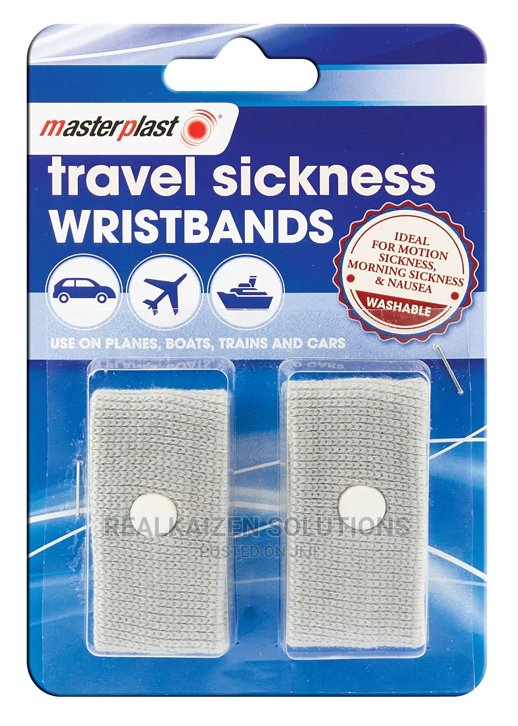 MASTERPLAST Travel Sickness Comfort Wristbands Pack of 2pc