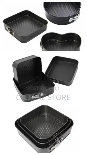 3pcs Square Bakeware Mould Pans.