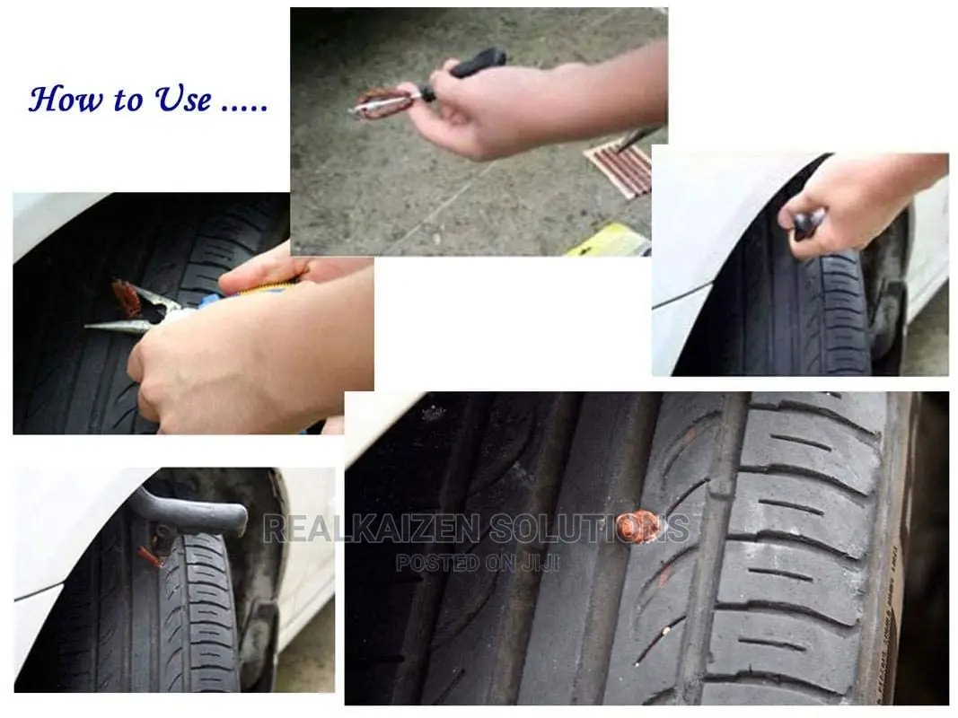 ROADSTER 6pc Tubeless Auto Car Bike Tubeless Tyre Repair Kit