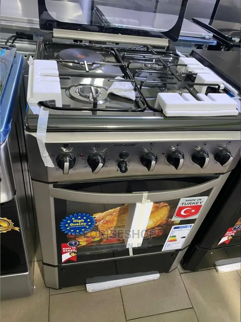Kings 3 Gas + 1 Electric Plate Gas Cooker 60x60