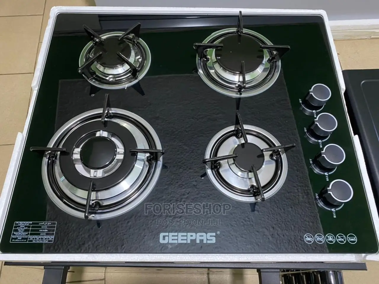 Geepas 4 Gas Burner Hob Stove || Gk4410 || 60cm×60cm
