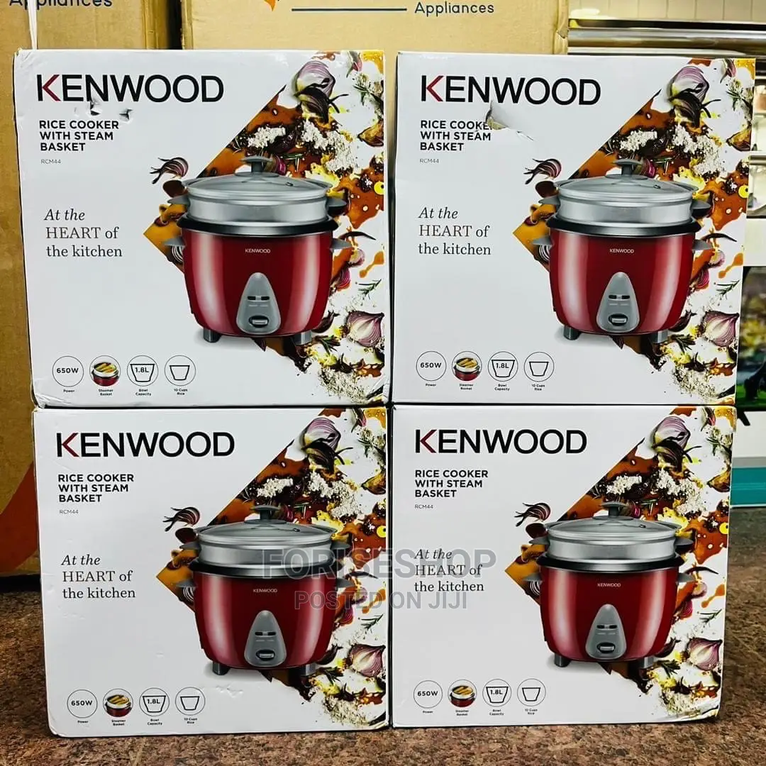 Original Kenwood 1.8L Rice Cooker With Steam Basket Red