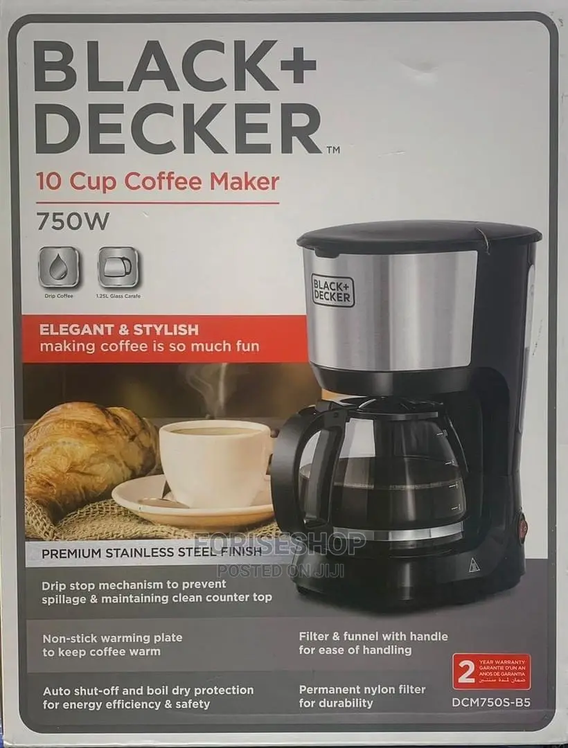 Black + Decker (10)Cup Coffee Maker Stainless Steel