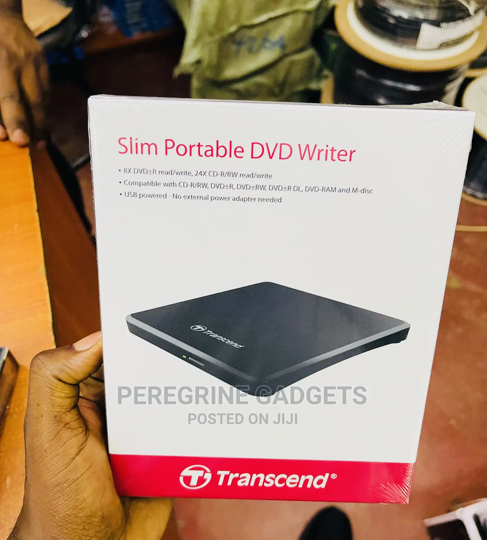 Slim Portable Transcend DVD Writer
