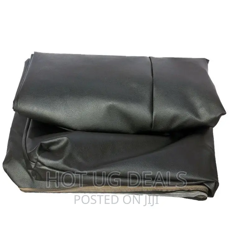 3x6 Zipped Leather Waterproof Mattress Cover - Black