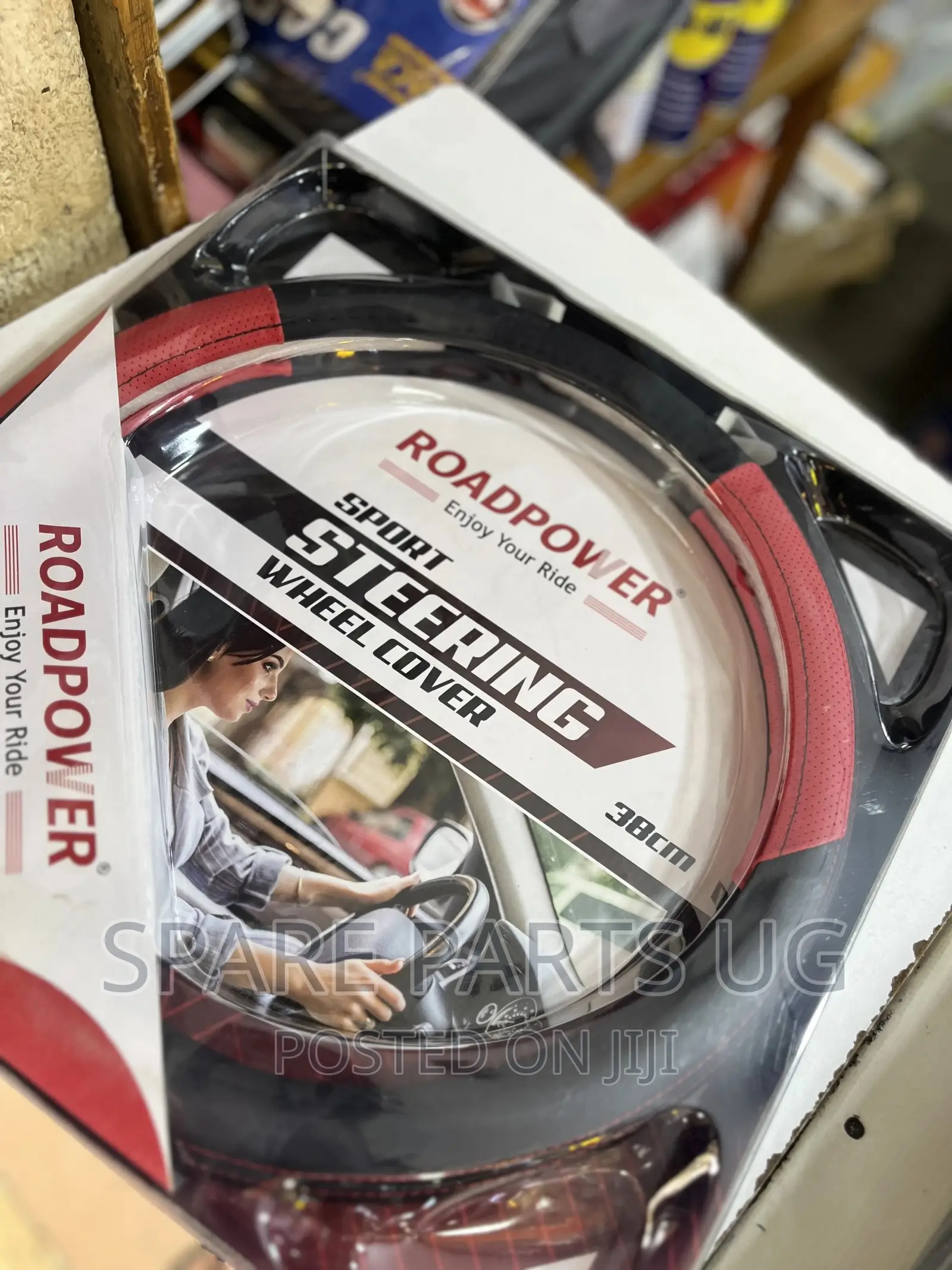 Sport Leather Steering Wheel Cover