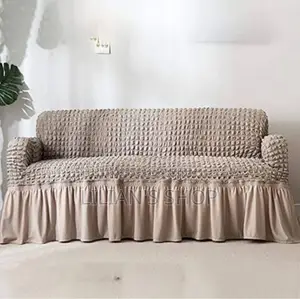 3:1:1 Five Seater Khaki Elastic Sofa Cover