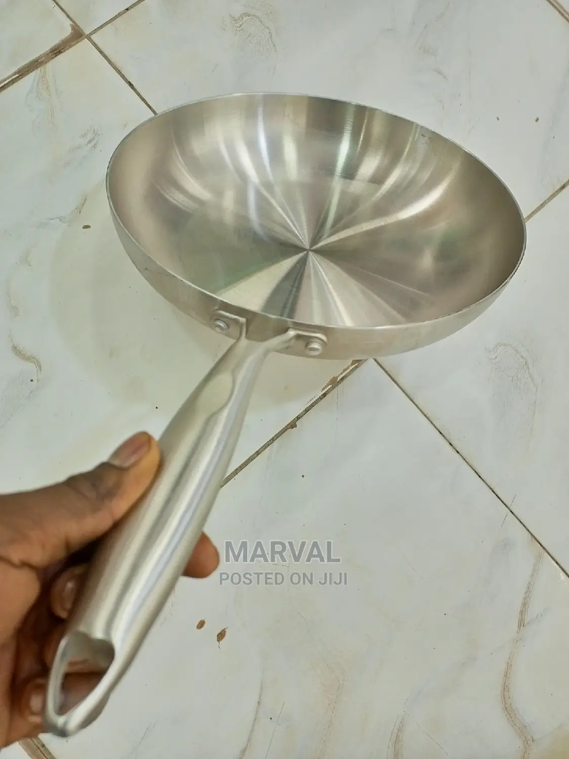 30cm Heavy Stainless Steel Frying Pan