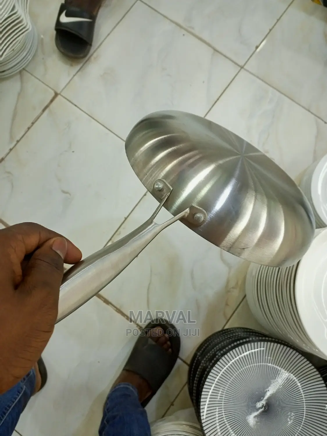 30cm Heavy Stainless Steel Frying Pan