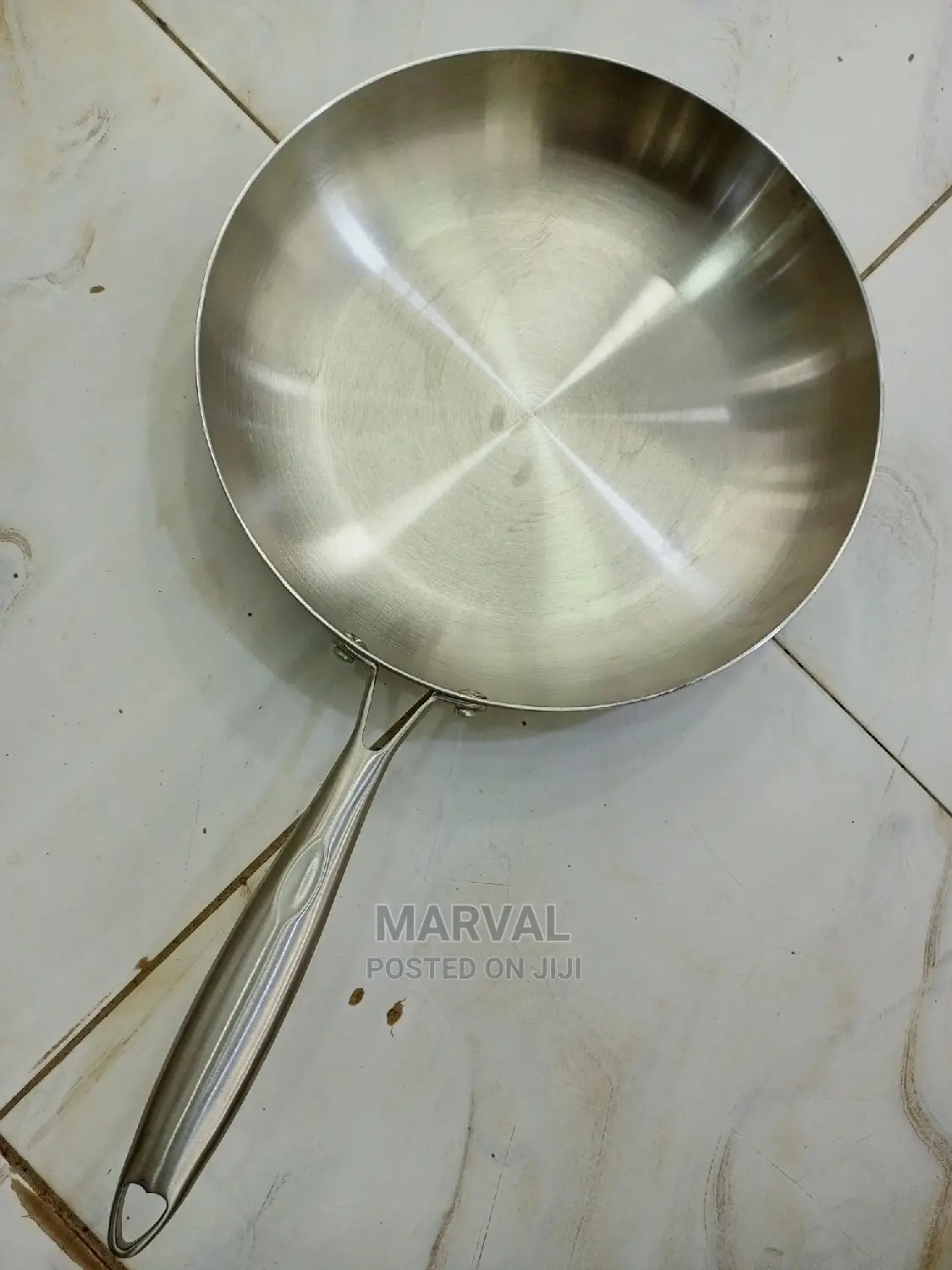 30cm Heavy Stainless Steel Frying Pan