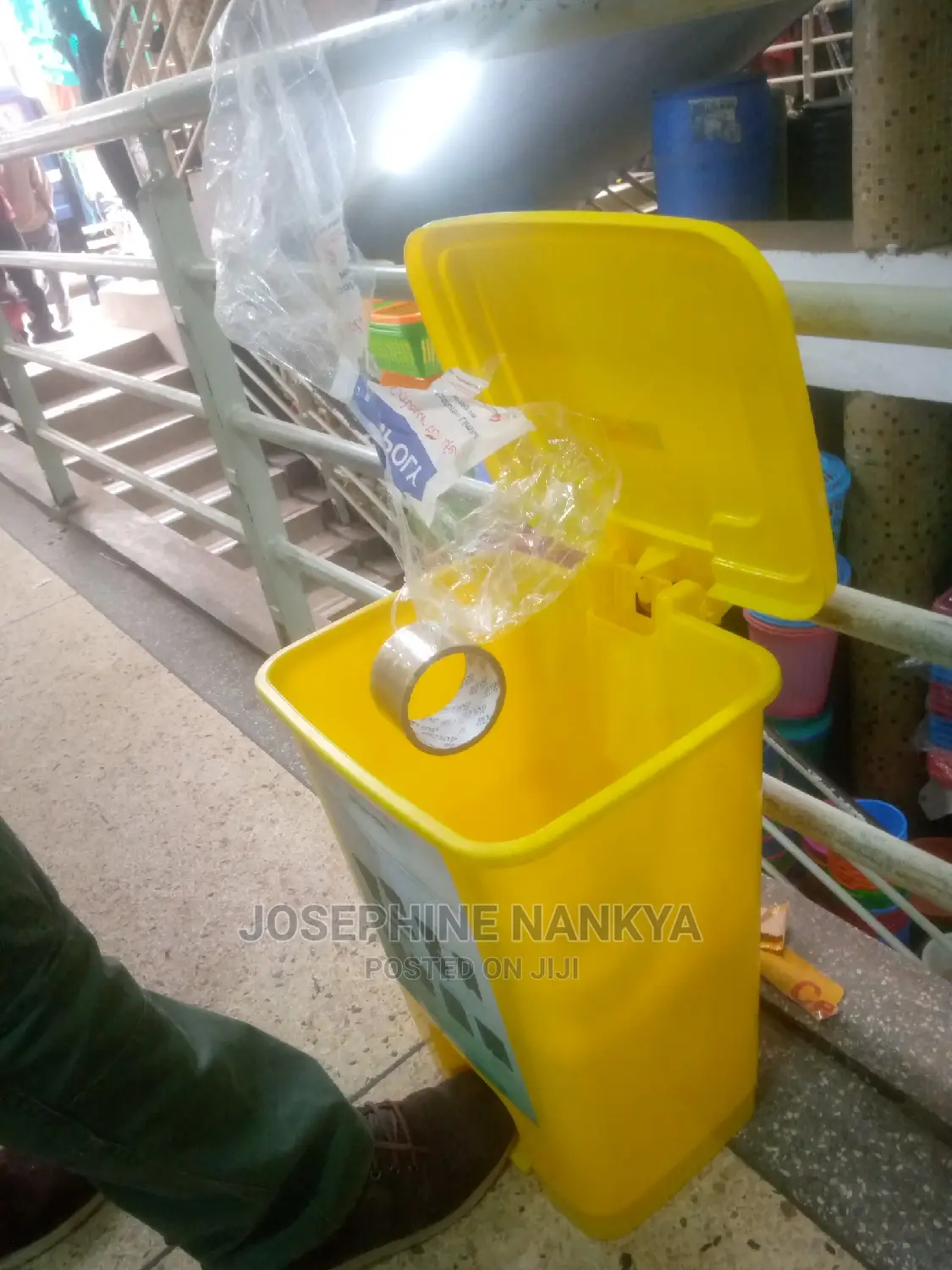 Step On Dust Bin, 20 Litres Yellow Colour