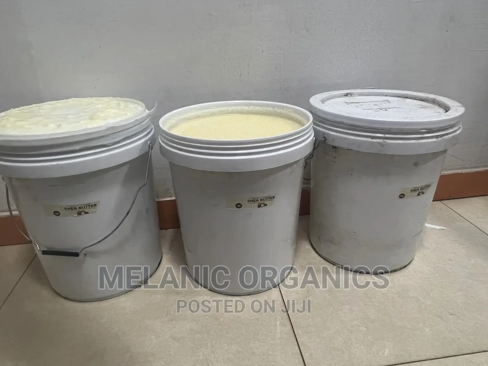 3 Buckets of Organic Raw Shea Butter