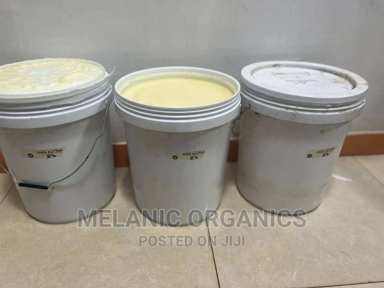 3 Buckets of Organic Raw Shea Butter