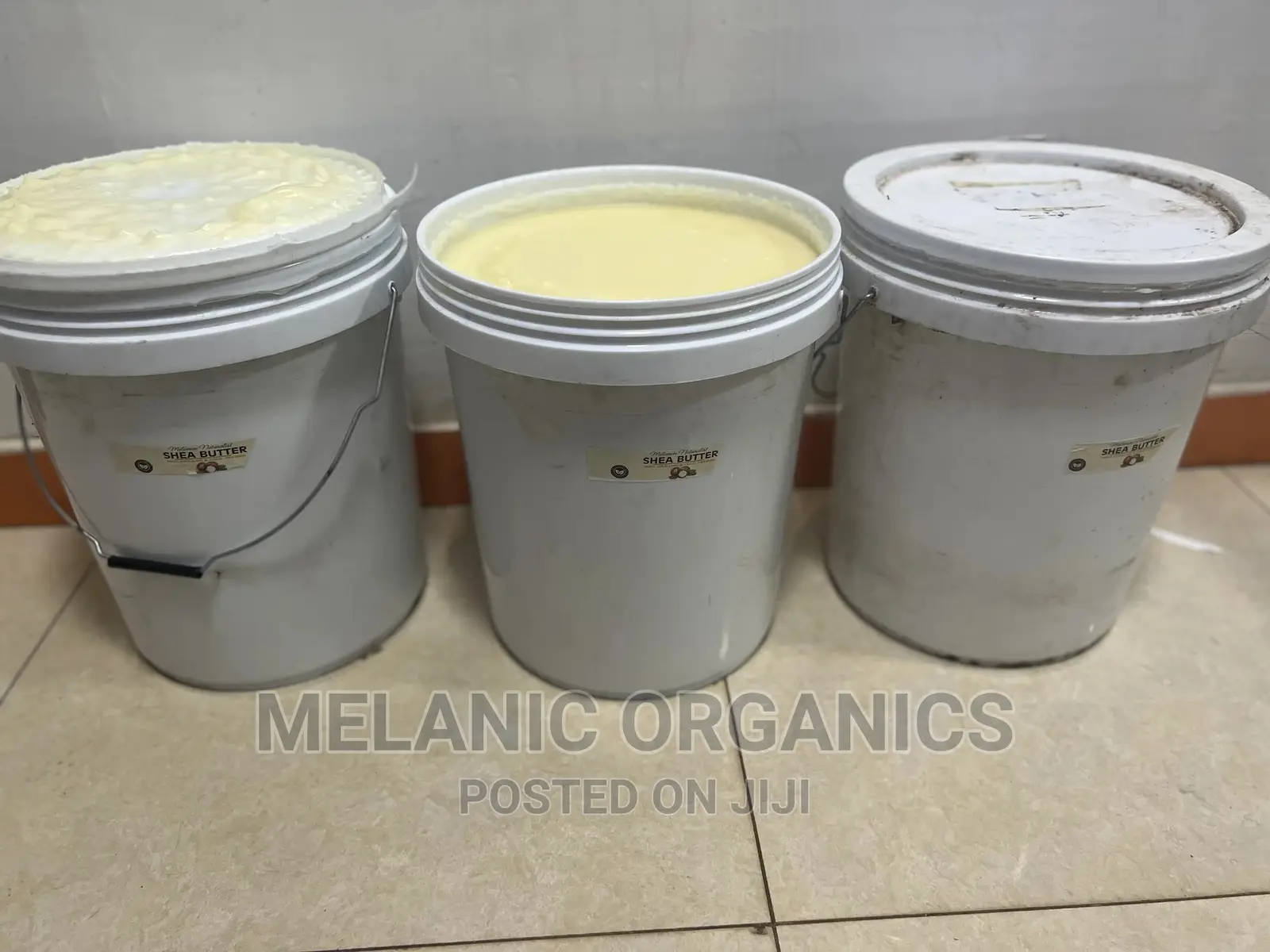 3 Buckets of Organic Raw Shea Butter