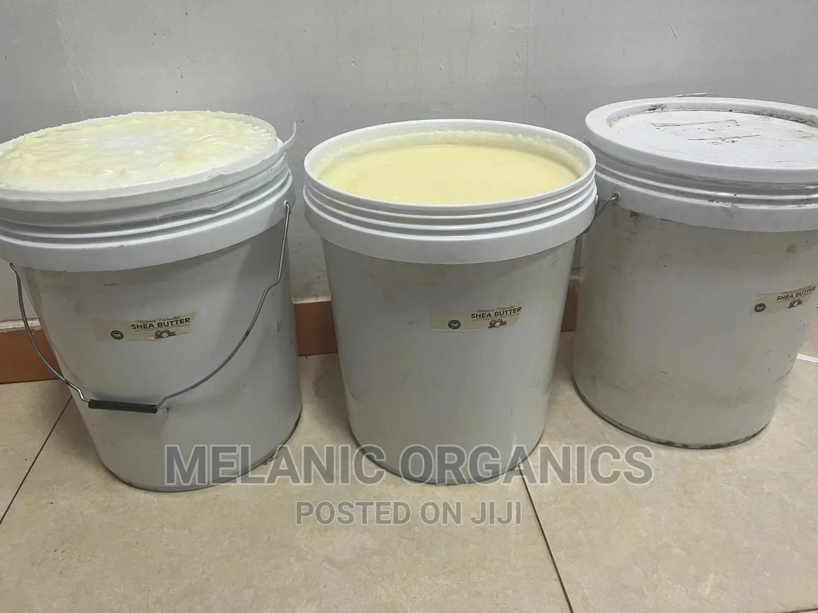 3 Buckets of Organic Raw Shea Butter