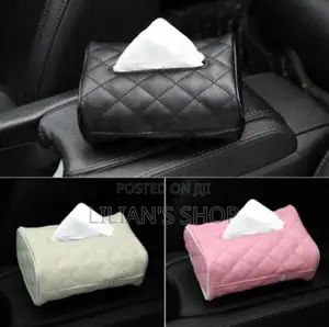 Leather Car Tissue Holder