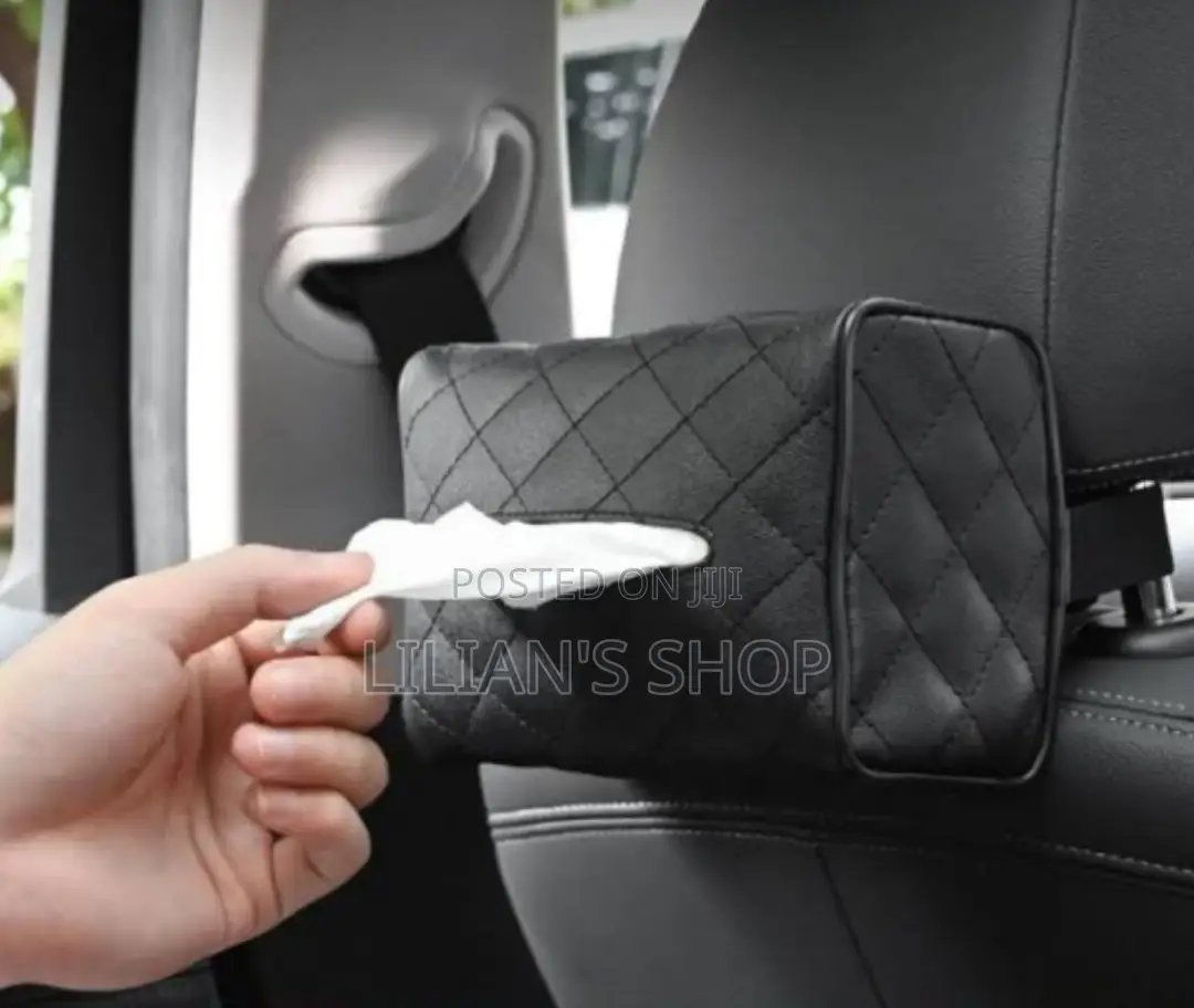 Leather Car Tissue Holder