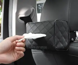 Leather Car Tissue Holder