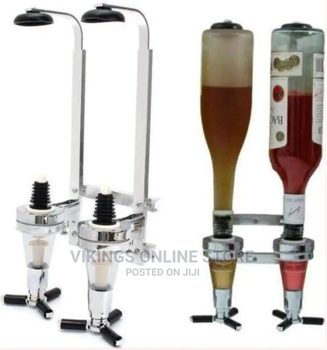 Bar Butler Double Shot Tot Liquor Dispenser – Silver
