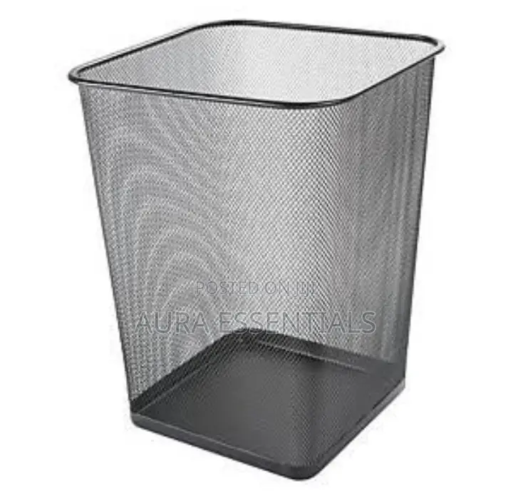 Melt Mesh Square Trash Can