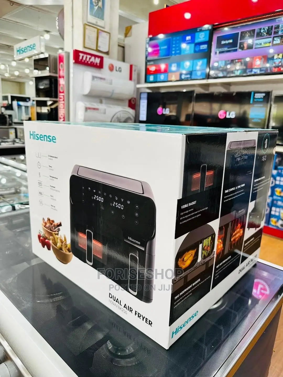 Hisense Dual Air Fryer 8.6l Fully Touch With 5yrs Warranty