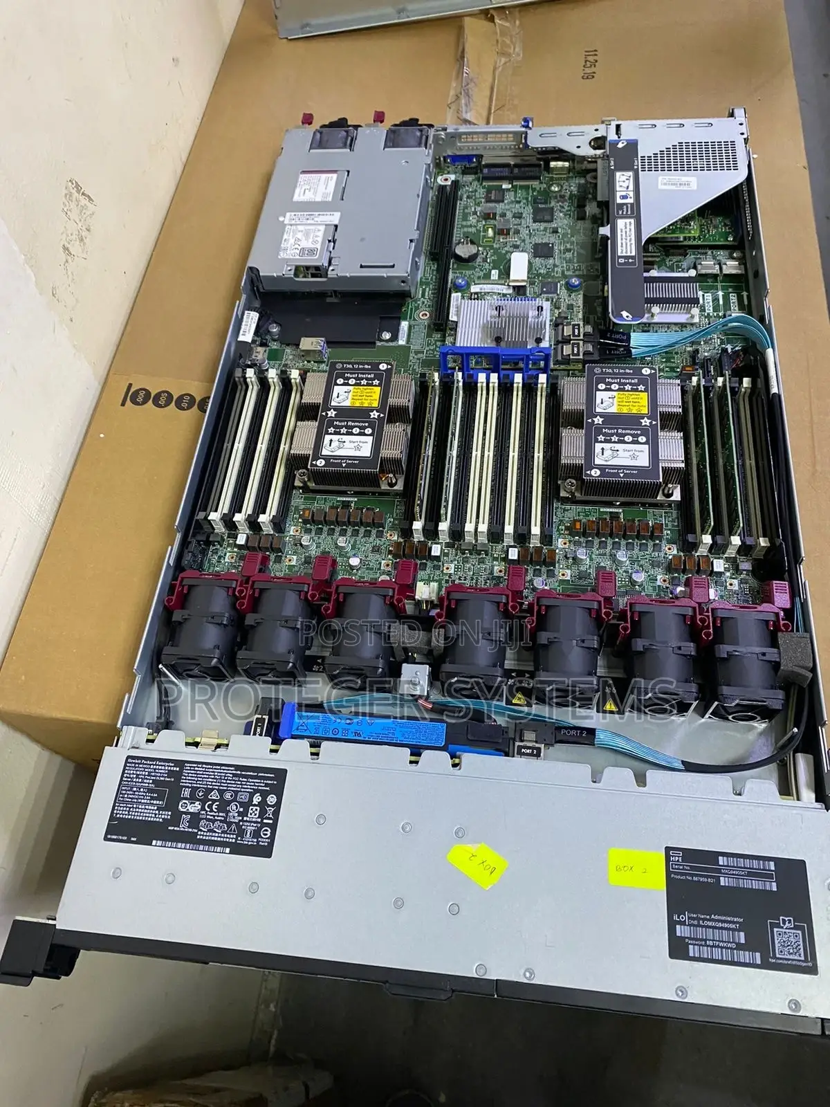New Server HP ProLiant DL360 Gen10 64GB Intel Xeon HDD 250GB